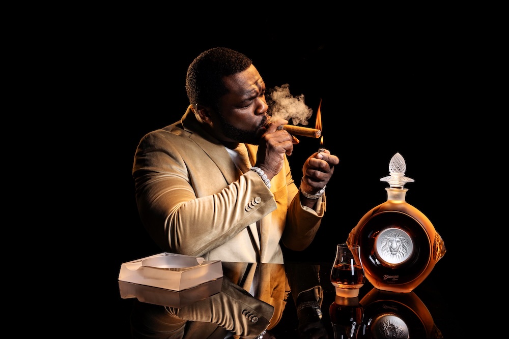 工芸品 Cognac Curtis “50 Cent” Jackson and Lalique Revealed the Branson 505